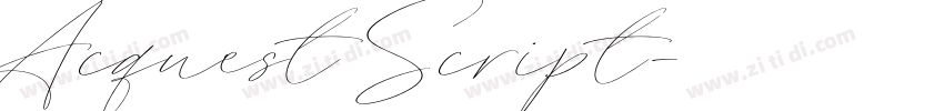 Acquest Script字体转换